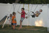 Kids on playset